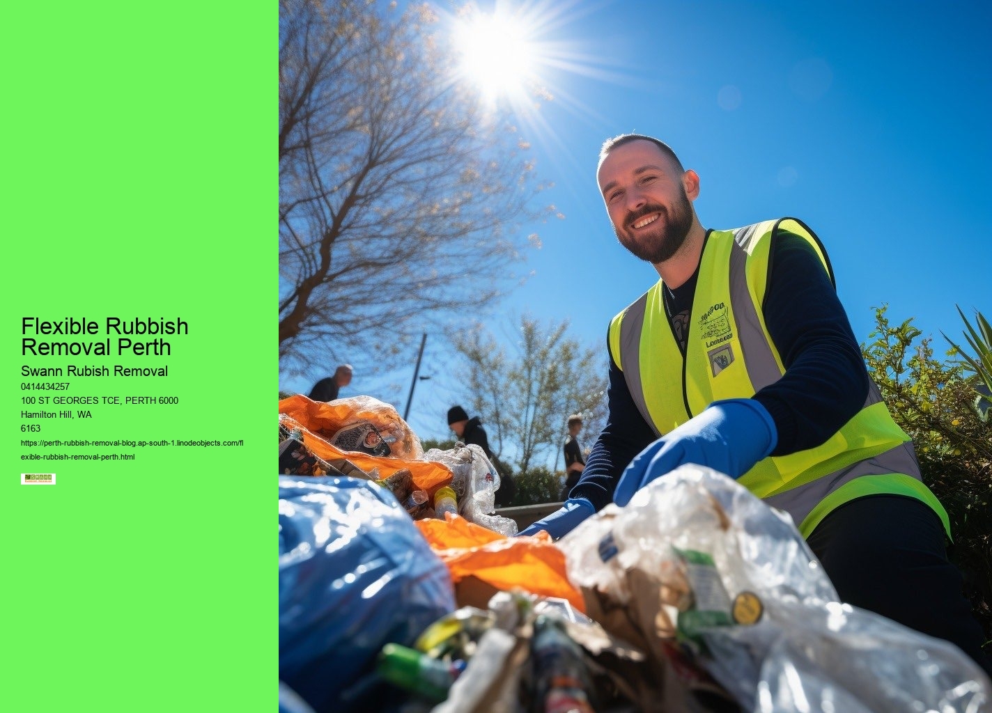 Flexible Rubbish Removal Perth