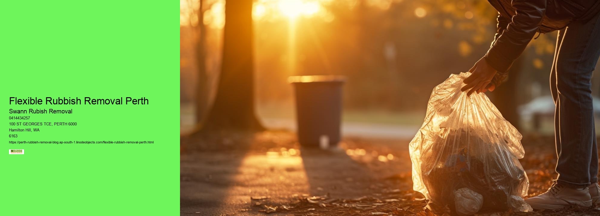 Sustainable Garbage Services Perth
