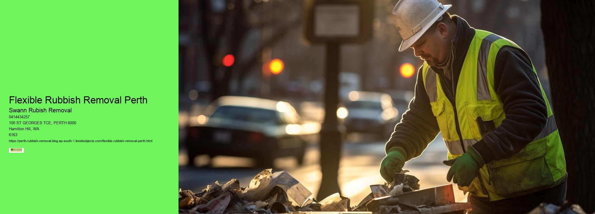 Expert Rubbish Hauling Perth