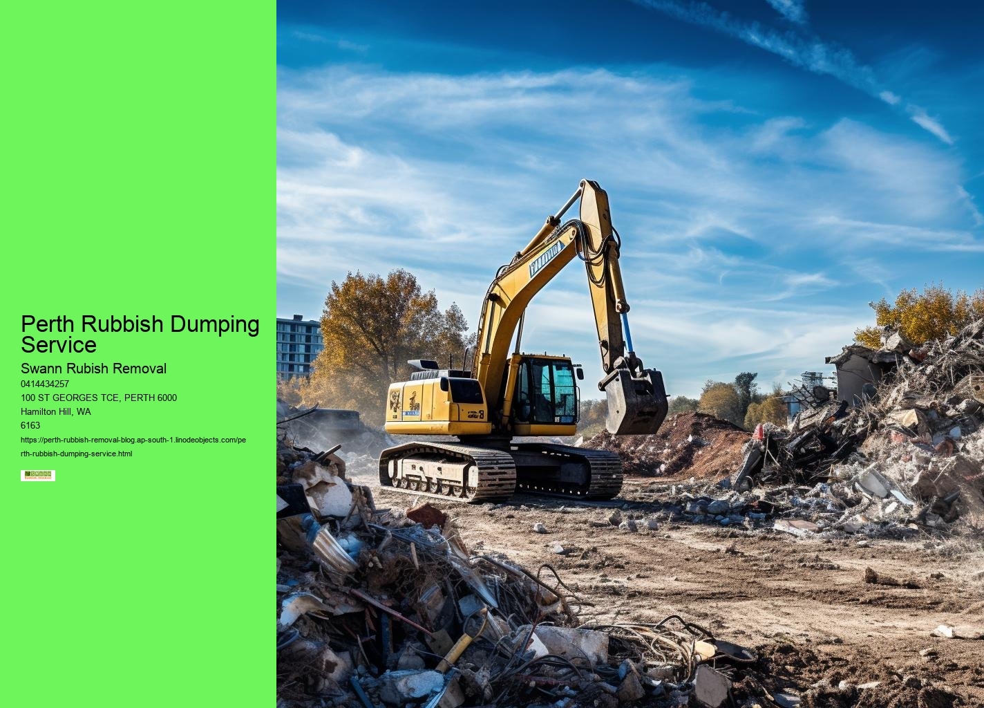 Perth Commercial Debris Removal
